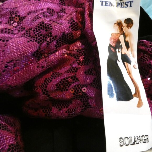 Holiday Party Dress Womens 4 Mermaid Corset Lace Vintage Old Hollywood Burgundy - Picture 9 of 9